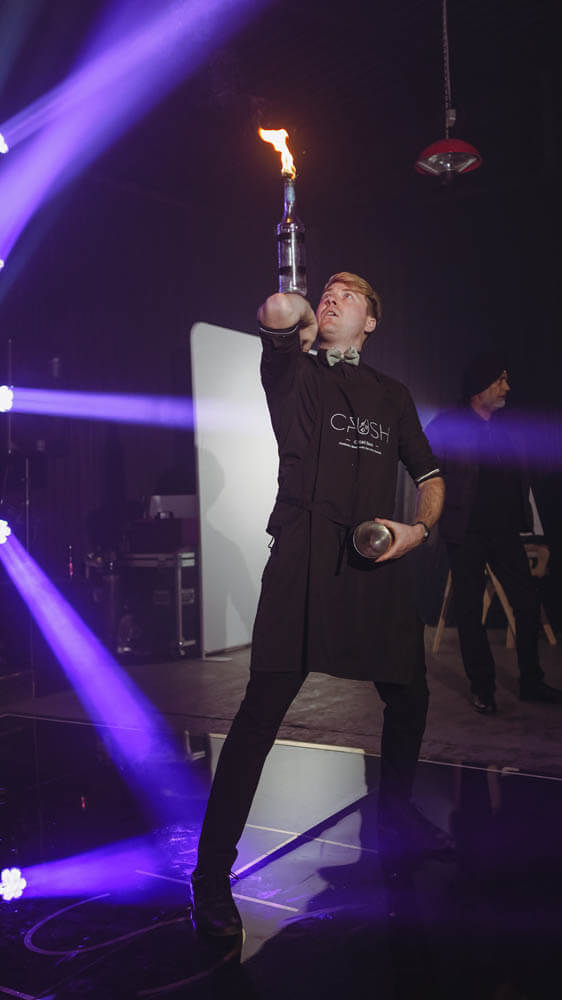 Entertainment with bottle tricks