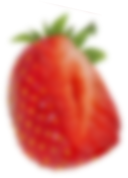 Decorative strawberry garnish